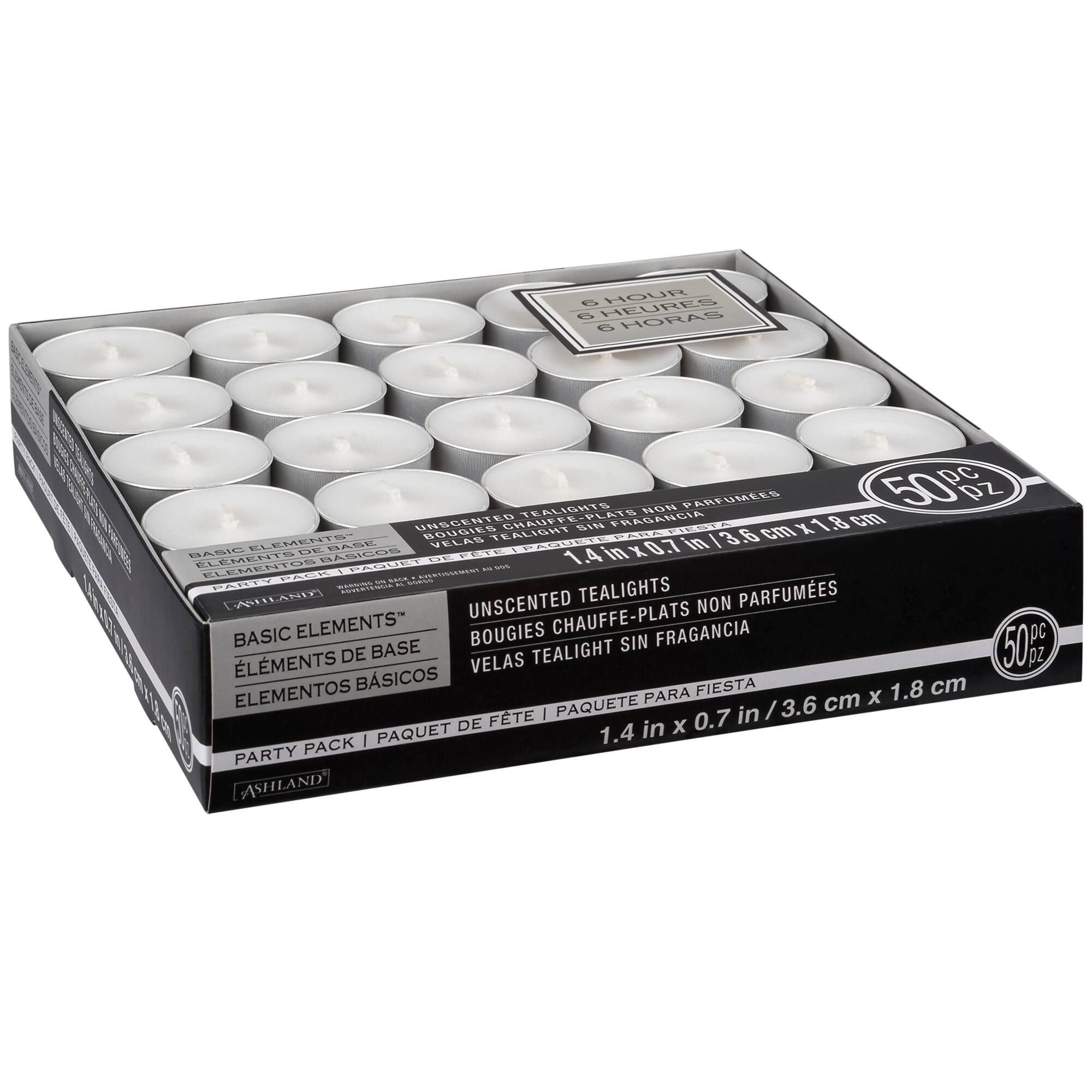 Basic Elements™ White 6-Hour Unscented Tealights By Ashland®